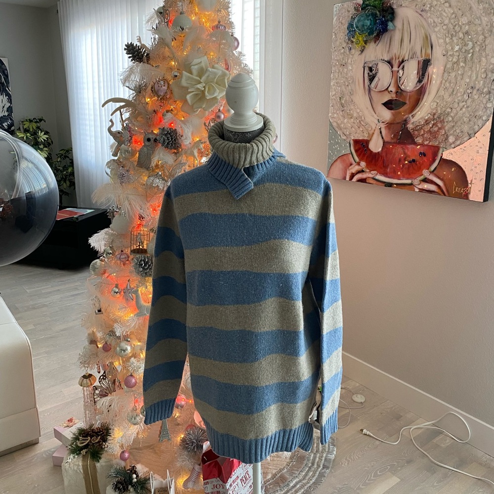 Diesel style lab runway vintage men sweater Medium💙🤍